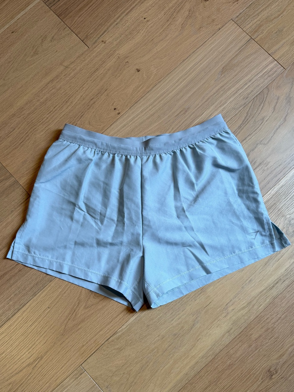 Gymshark Running Shorts Grey/Blue 4 inch length